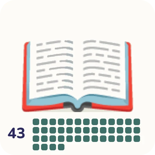 Streak “Read 10 pages” in Animodo: 43 days in a row
